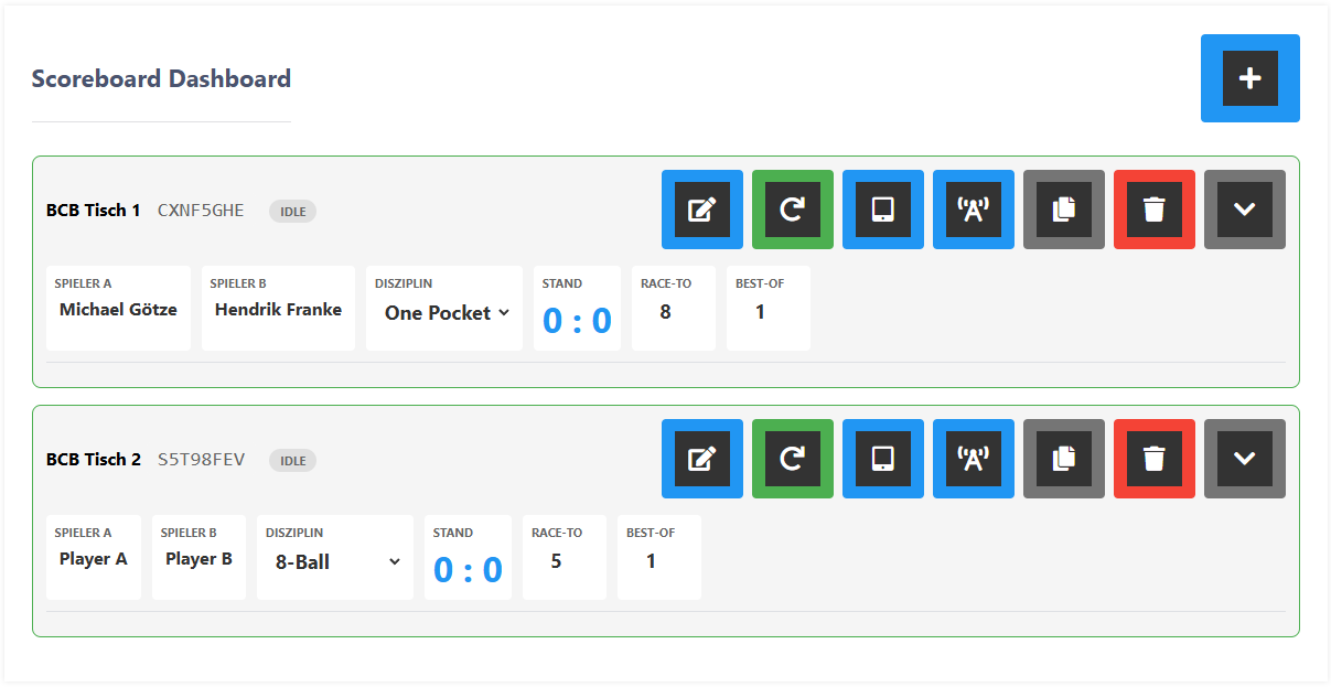 Control your tables from a remote location